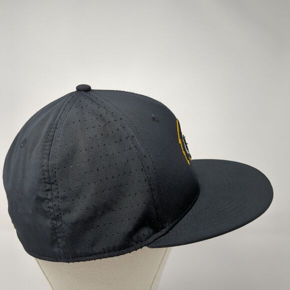 Golden Eagle Soar Fitted Hat Black Medium Embroidered 6 Panel The Game - Picture 4 of 8